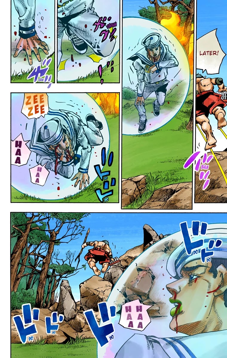 JoJo's Bizarre Adventure Part 8 - JoJolion (Official Colored) Chapter 75 page 27 - Chapter 75: Ozone Baby's Pressure Part 3