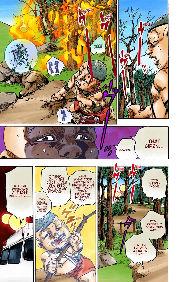 JoJo's Bizarre Adventure Part 8 - JoJolion (Official Colored) Chapter 75 page 28 - Chapter 75: Ozone Baby's Pressure Part 3
