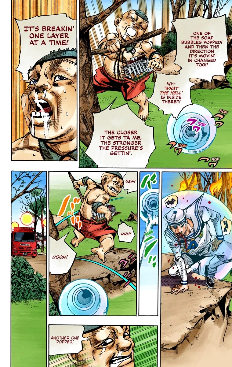 JoJo's Bizarre Adventure Part 8 - JoJolion (Official Colored) Chapter 75 page 34 - Chapter 75: Ozone Baby's Pressure Part 3