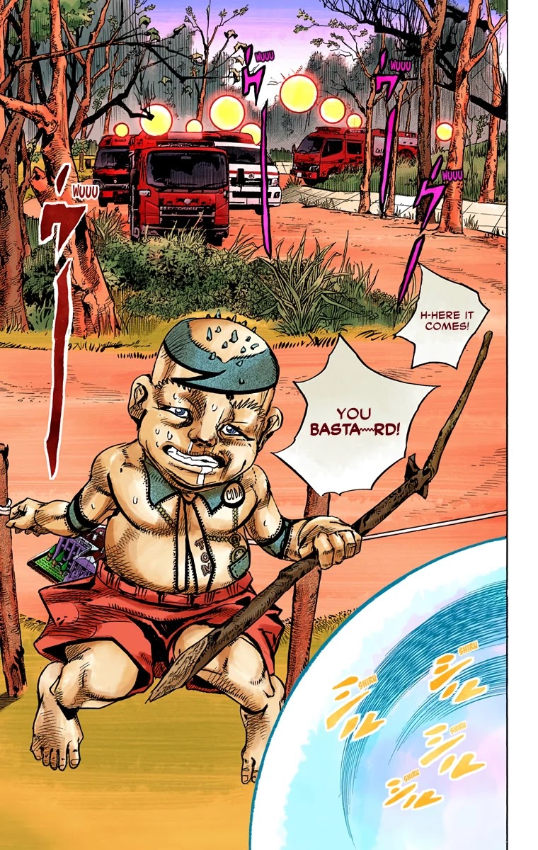 JoJo's Bizarre Adventure Part 8 - JoJolion (Official Colored) Chapter 75 page 35 - Chapter 75: Ozone Baby's Pressure Part 3