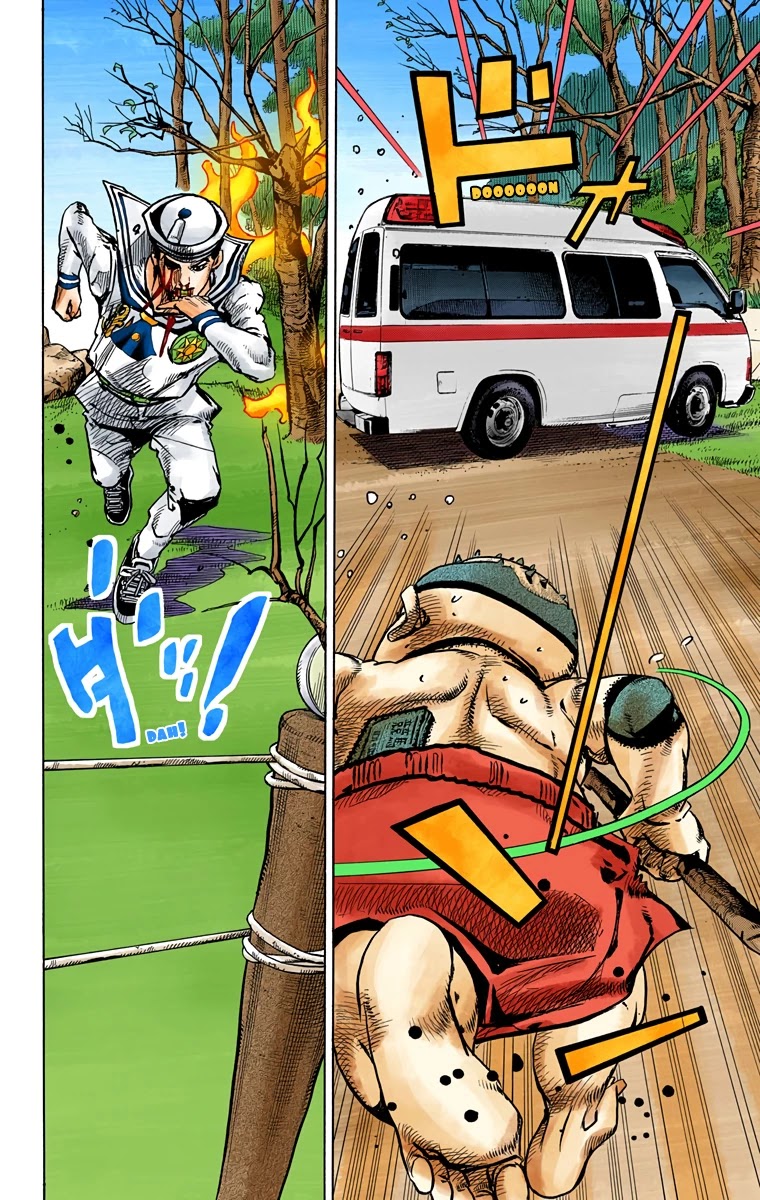 JoJo's Bizarre Adventure Part 8 - JoJolion (Official Colored) Chapter 76 page 10 - Chapter 76: Ozone Baby's Pressure Part 4