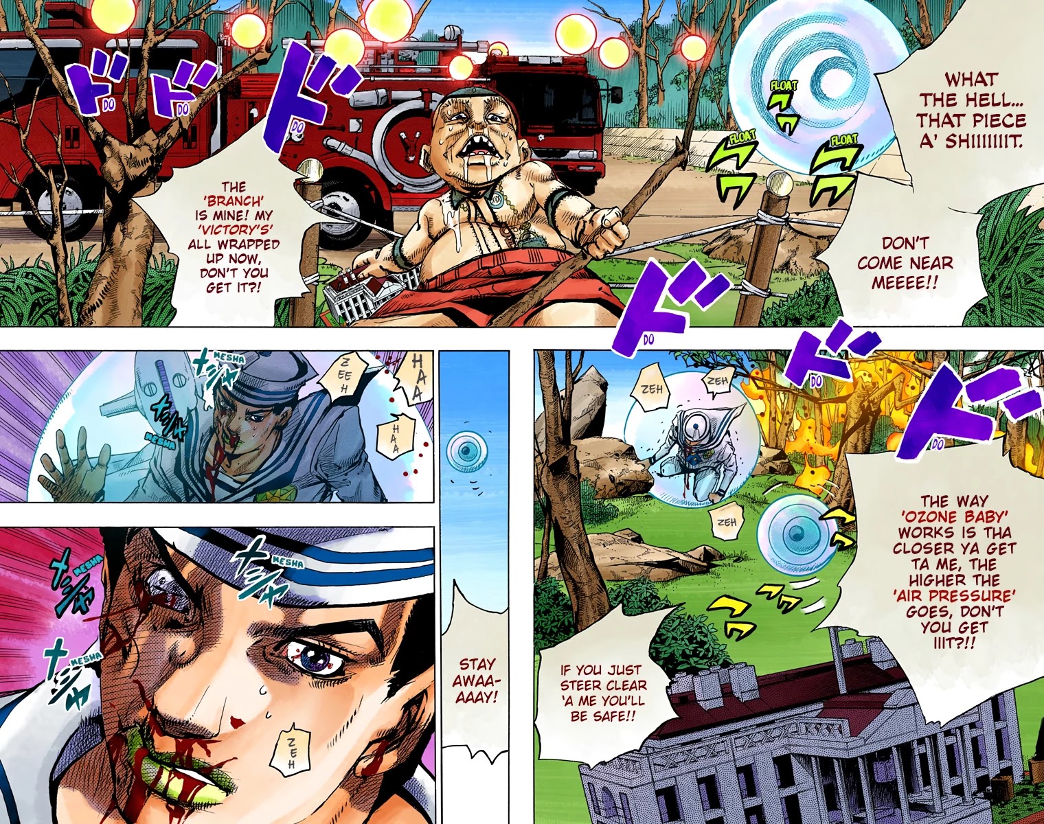 JoJo's Bizarre Adventure Part 8 - JoJolion (Official Colored) Chapter 76 page 2 - Chapter 76: Ozone Baby's Pressure Part 4