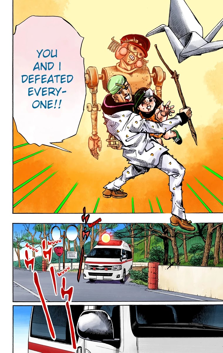 JoJo's Bizarre Adventure Part 8 - JoJolion (Official Colored) Chapter 76 page 27 - Chapter 76: Ozone Baby's Pressure Part 4