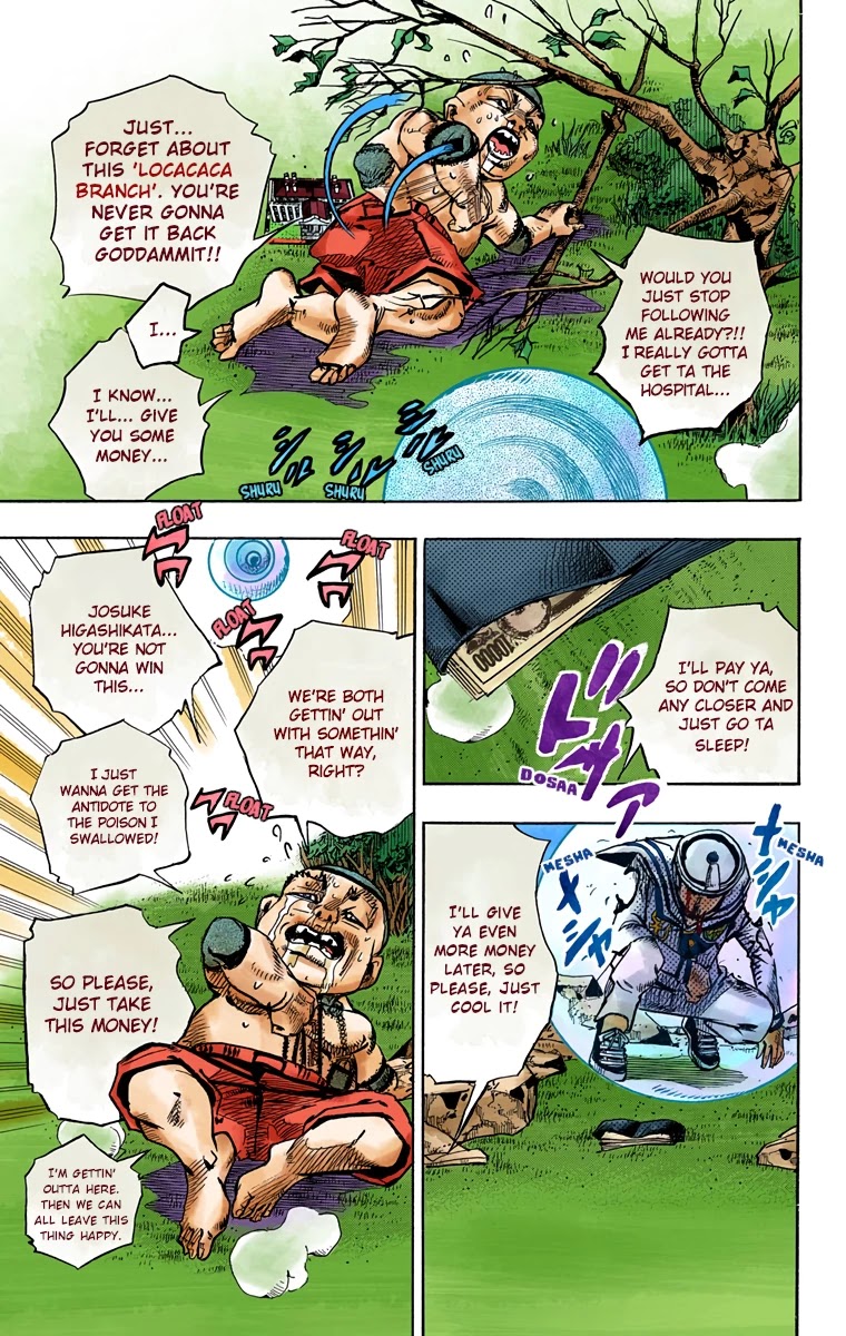 JoJo's Bizarre Adventure Part 8 - JoJolion (Official Colored) Chapter 76 page 5 - Chapter 76: Ozone Baby's Pressure Part 4