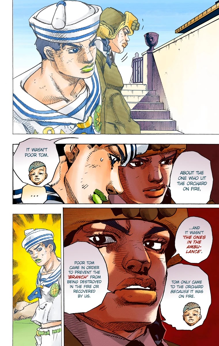 JoJo's Bizarre Adventure Part 8 - JoJolion (Official Colored) Chapter 77 page 12 - Chapter 77: Let's Go to TG University Hospital