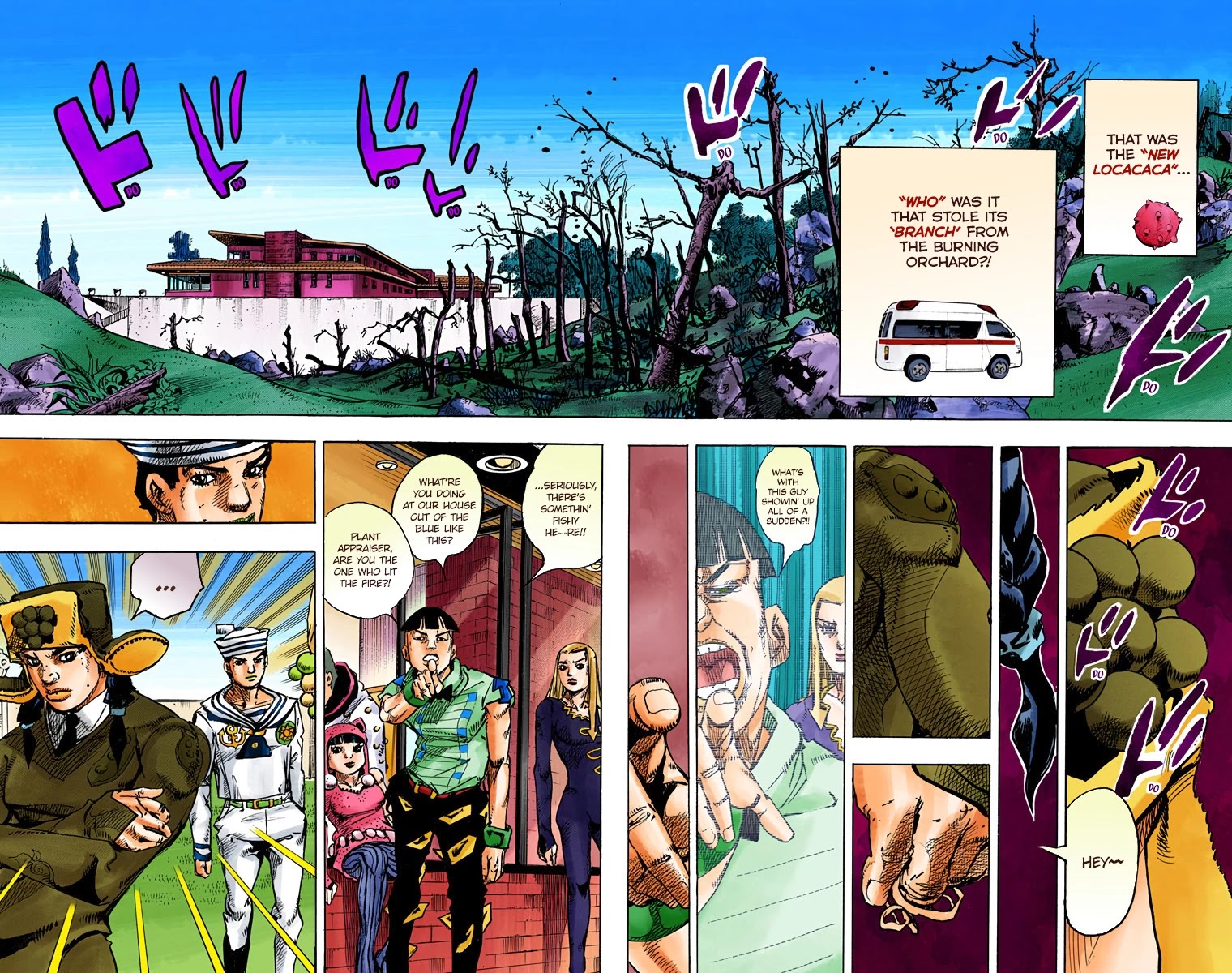 JoJo's Bizarre Adventure Part 8 - JoJolion (Official Colored) Chapter 77 page 4 - Chapter 77: Let's Go to TG University Hospital