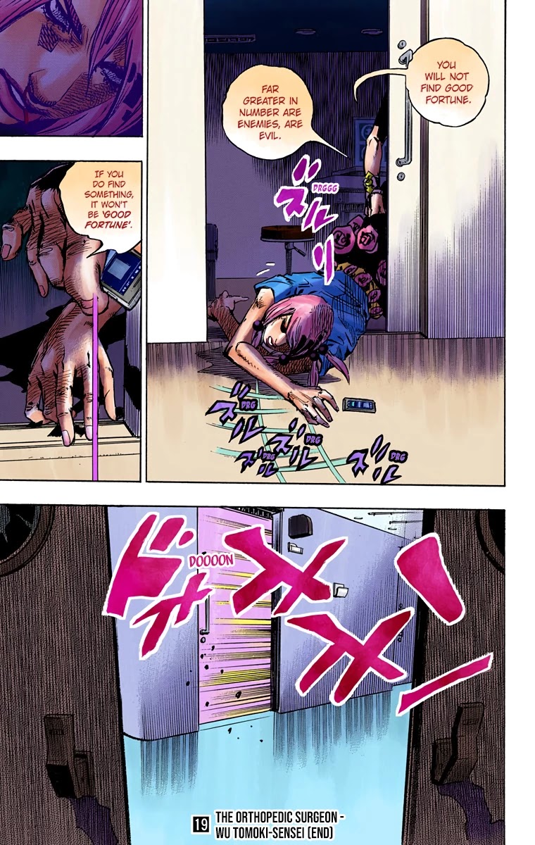 JoJo's Bizarre Adventure Part 8 - JoJolion (Official Colored) Chapter 78 page 39 - Chapter 78: The Orthopedic Surgeon - Wu Tomoki-Sensei