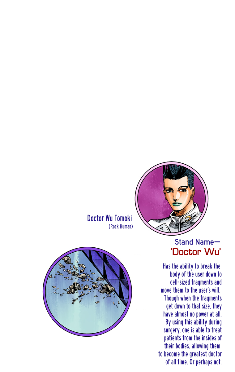 JoJo's Bizarre Adventure Part 8 - JoJolion (Official Colored) Chapter 79 page 38 - Chapter 79: Doctor Wu and Awaking III Leaves Part 1