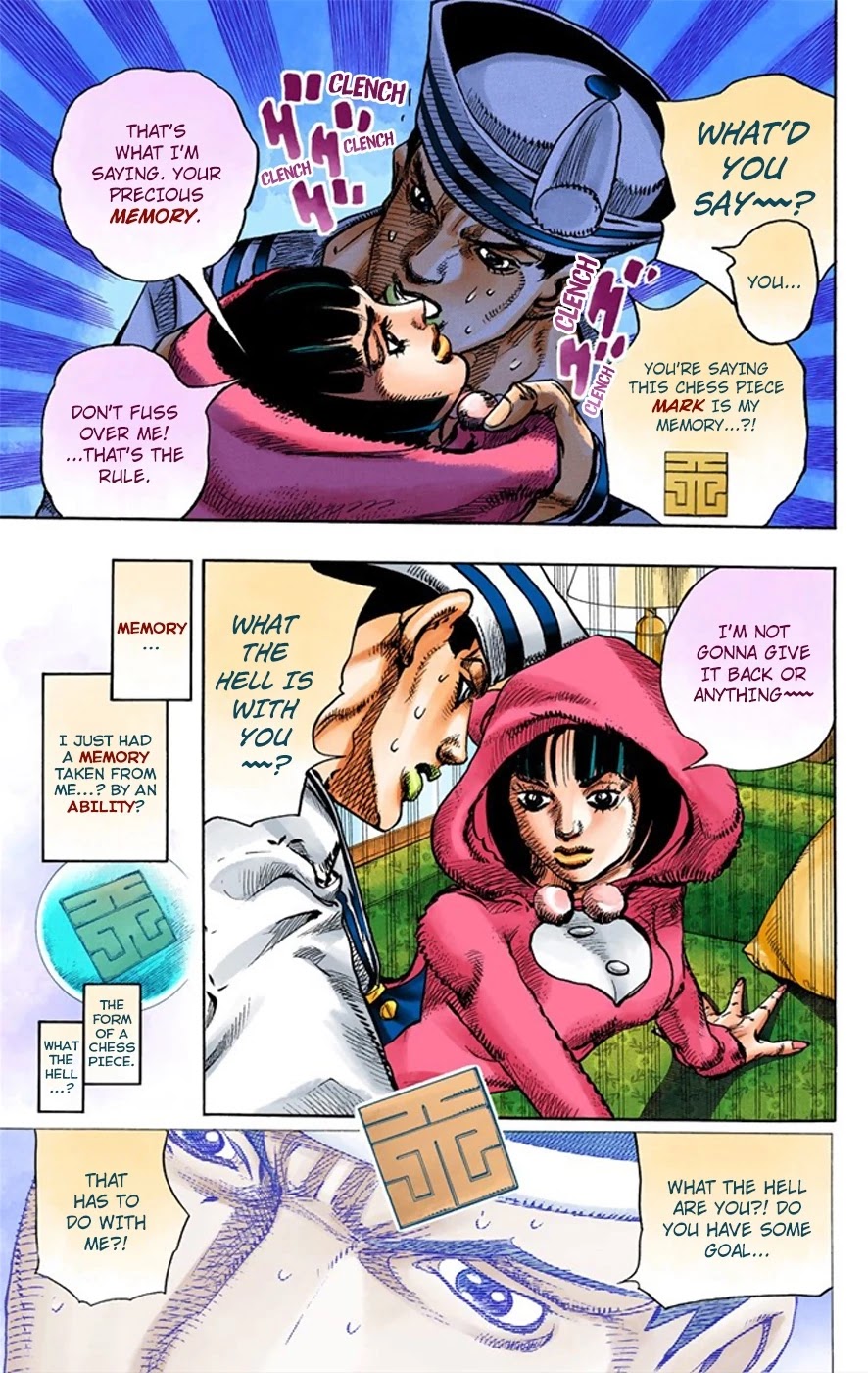 JoJo's Bizarre Adventure Part 8 - JoJolion (Official Colored) Chapter 8 page 20 - Chapter 8: California King Bed Part 1