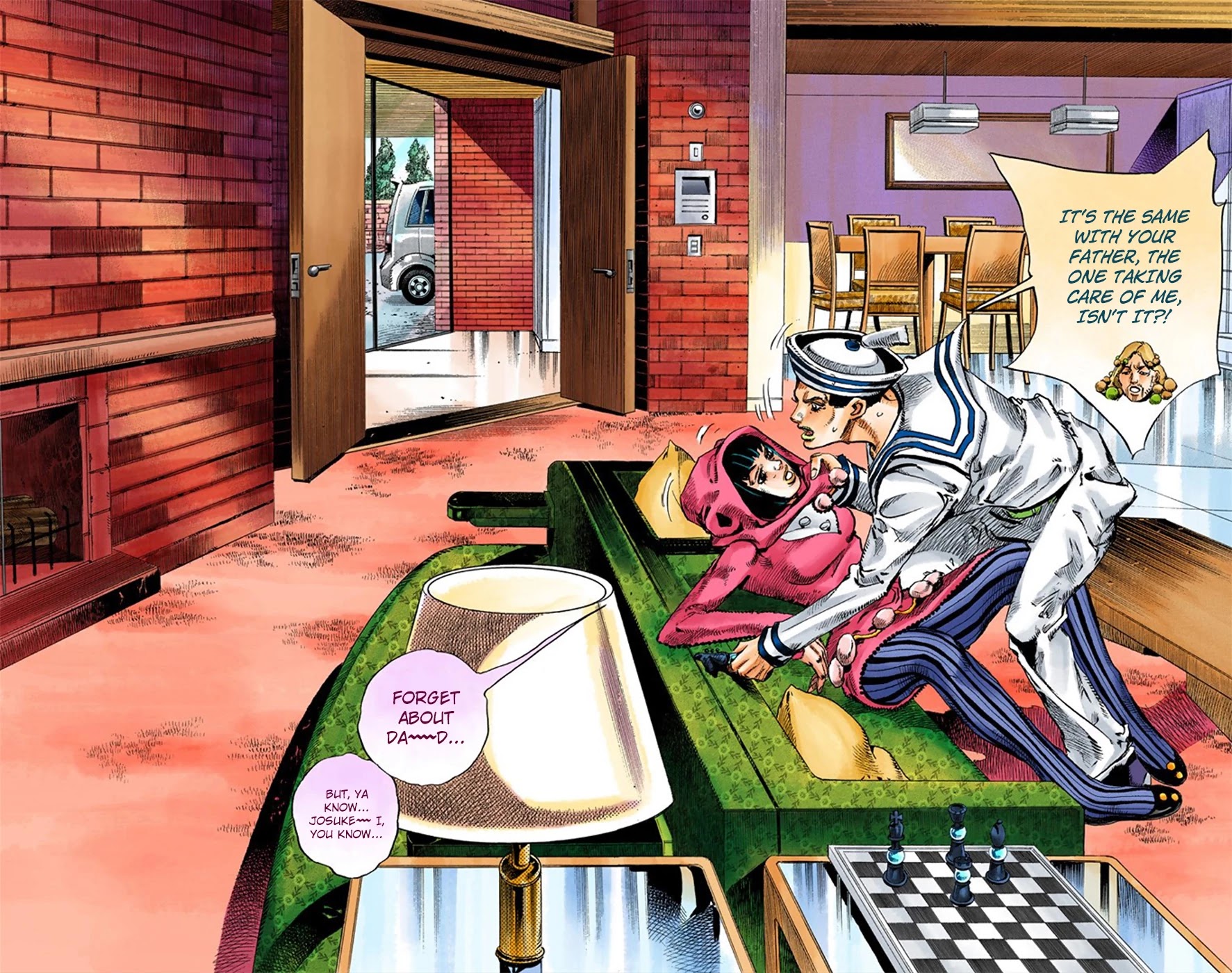 JoJo's Bizarre Adventure Part 8 - JoJolion (Official Colored) Chapter 8 page 21 - Chapter 8: California King Bed Part 1