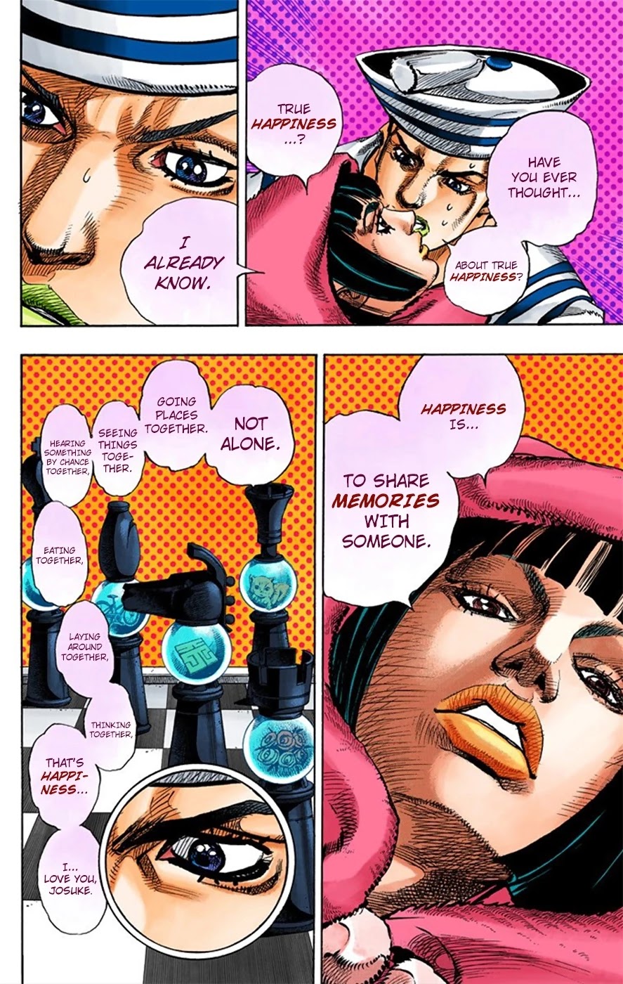 JoJo's Bizarre Adventure Part 8 - JoJolion (Official Colored) Chapter 8 page 22 - Chapter 8: California King Bed Part 1