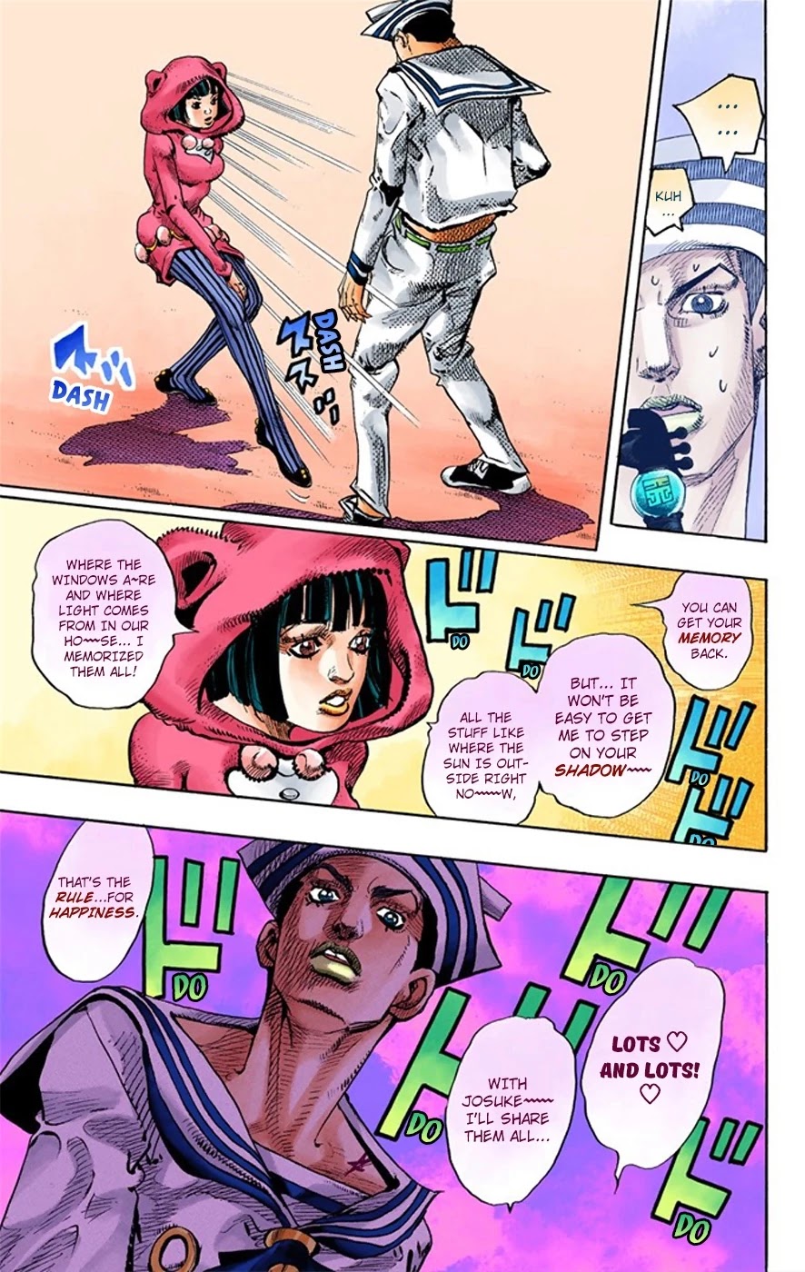 JoJo's Bizarre Adventure Part 8 - JoJolion (Official Colored) Chapter 8 page 27 - Chapter 8: California King Bed Part 1