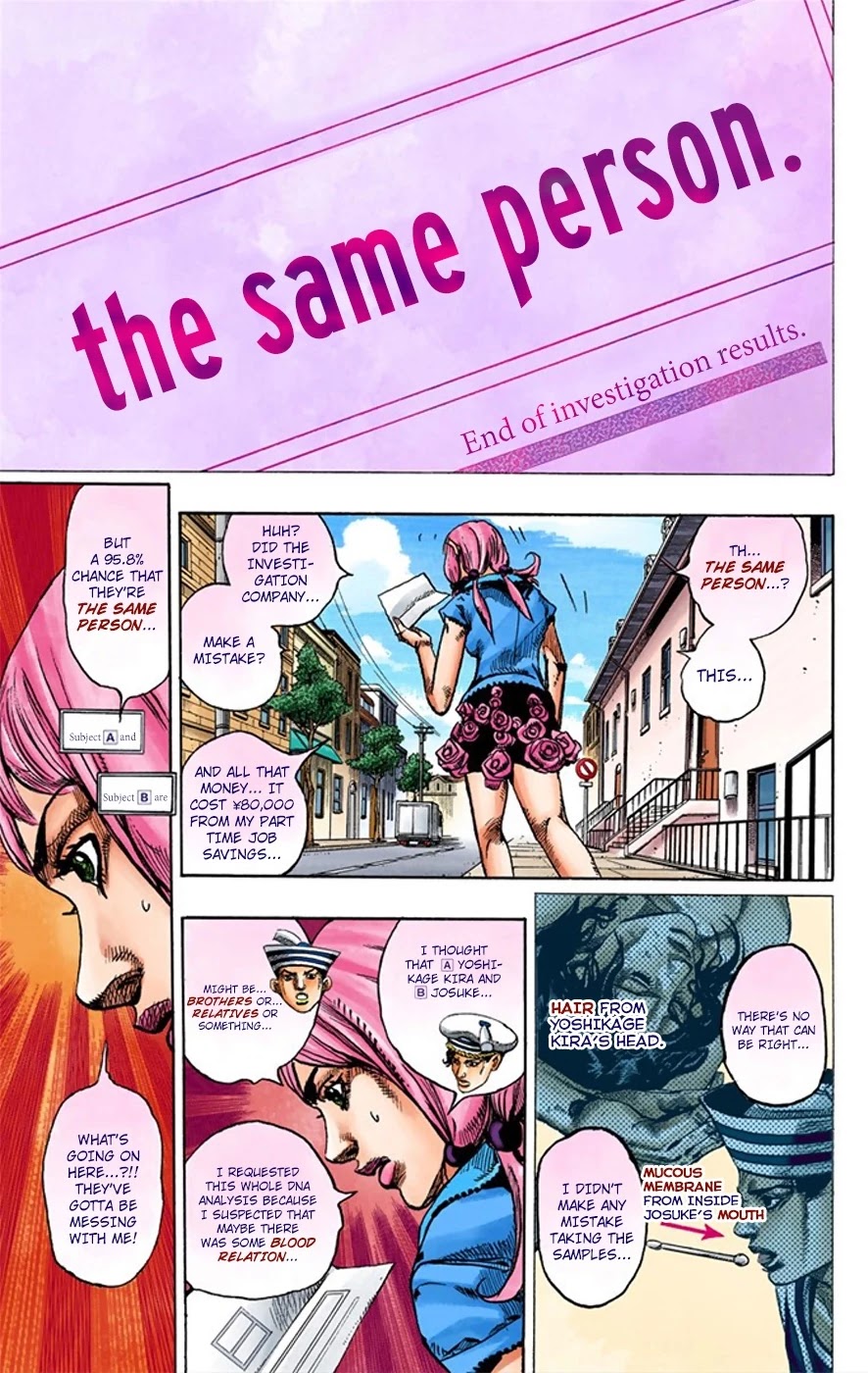 JoJo's Bizarre Adventure Part 8 - JoJolion (Official Colored) Chapter 8 page 34 - Chapter 8: California King Bed Part 1