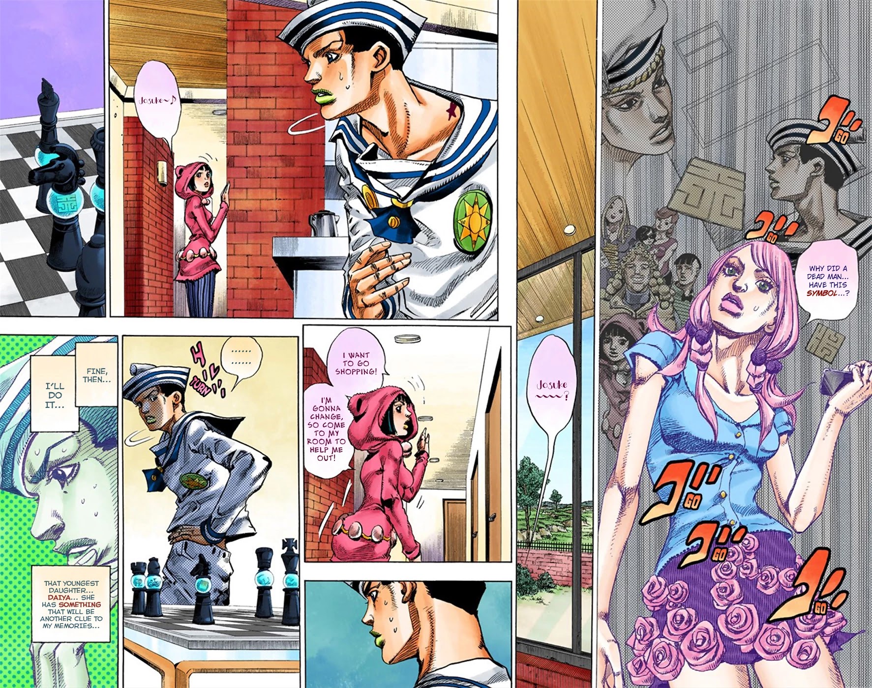 JoJo's Bizarre Adventure Part 8 - JoJolion (Official Colored) Chapter 8 page 37 - Chapter 8: California King Bed Part 1