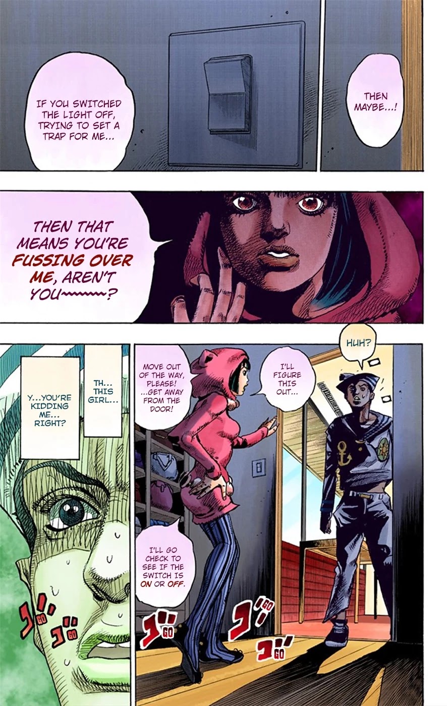 JoJo's Bizarre Adventure Part 8 - JoJolion (Official Colored) Chapter 8 page 43 - Chapter 8: California King Bed Part 1