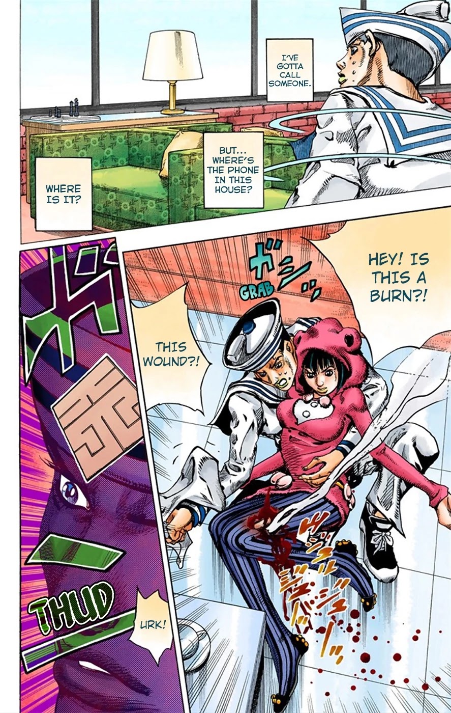JoJo's Bizarre Adventure Part 8 - JoJolion (Official Colored) Chapter 8 page 6 - Chapter 8: California King Bed Part 1