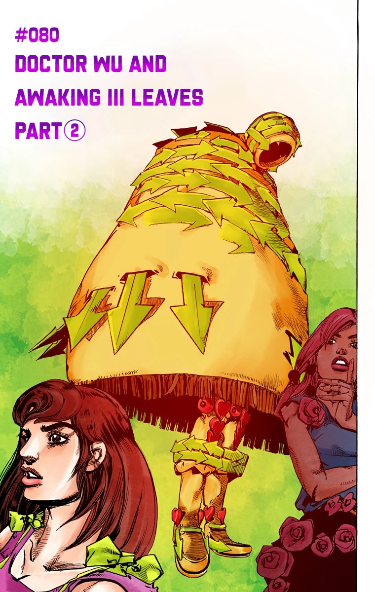 JoJo's Bizarre Adventure Part 8 - JoJolion (Official Colored) Chapter 80 page 1 - Chapter 80: Doctor Wu and Awaking III Leaves Part 2