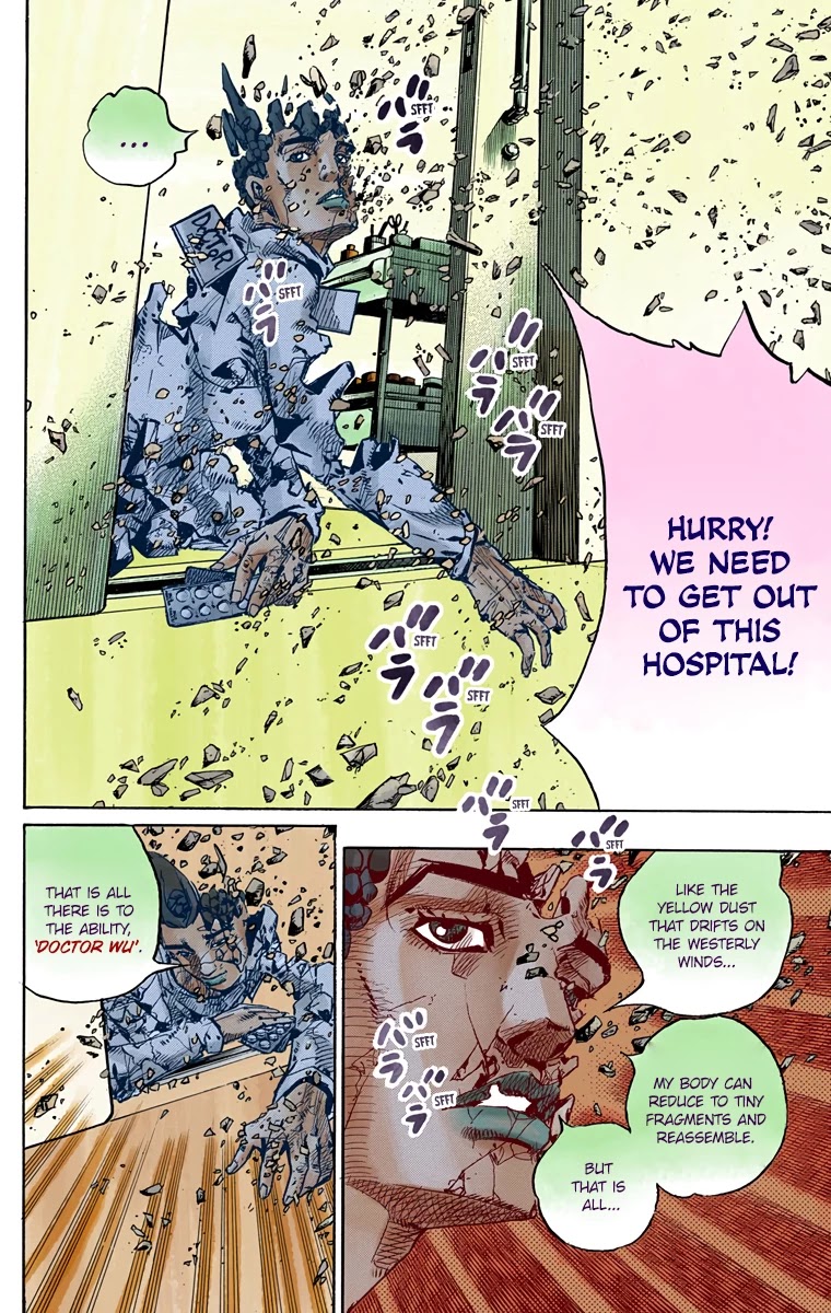 JoJo's Bizarre Adventure Part 8 - JoJolion (Official Colored) Chapter 80 page 12 - Chapter 80: Doctor Wu and Awaking III Leaves Part 2