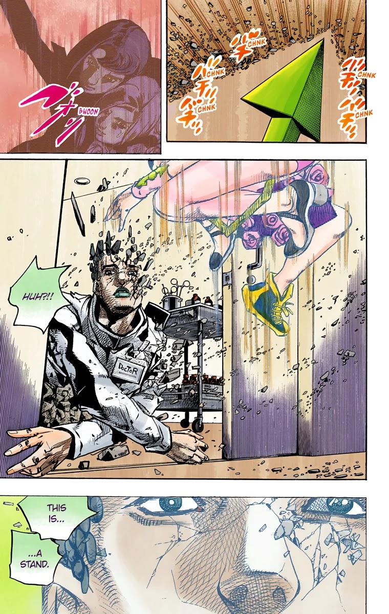 JoJo's Bizarre Adventure Part 8 - JoJolion (Official Colored) Chapter 80 page 24 - Chapter 80: Doctor Wu and Awaking III Leaves Part 2