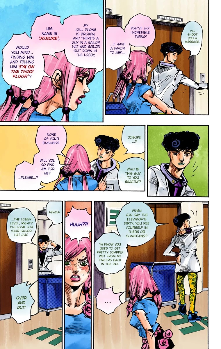 JoJo's Bizarre Adventure Part 8 - JoJolion (Official Colored) Chapter 81 page 25 - Chapter 81: Doctor Wu and Awaking III Leaves Part 3