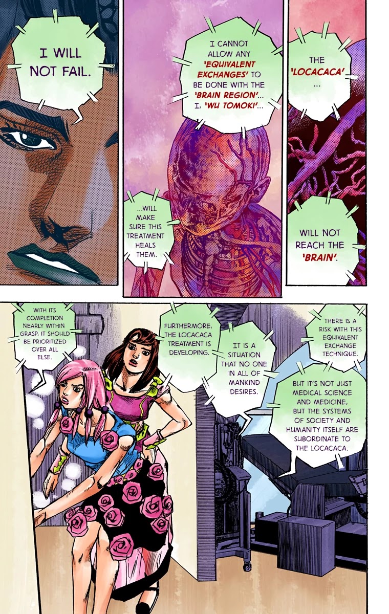 JoJo's Bizarre Adventure Part 8 - JoJolion (Official Colored) Chapter 81 page 35 - Chapter 81: Doctor Wu and Awaking III Leaves Part 3