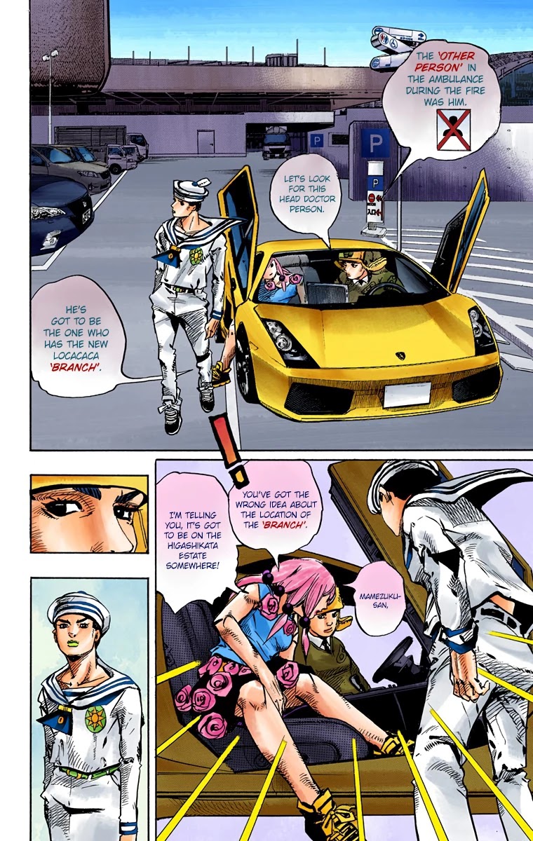 JoJo's Bizarre Adventure Part 8 - JoJolion (Official Colored) Chapter 83 page 10 - Chapter 83: The New Locacaca