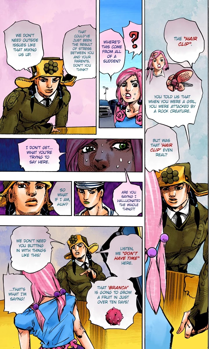 JoJo's Bizarre Adventure Part 8 - JoJolion (Official Colored) Chapter 83 page 13 - Chapter 83: The New Locacaca