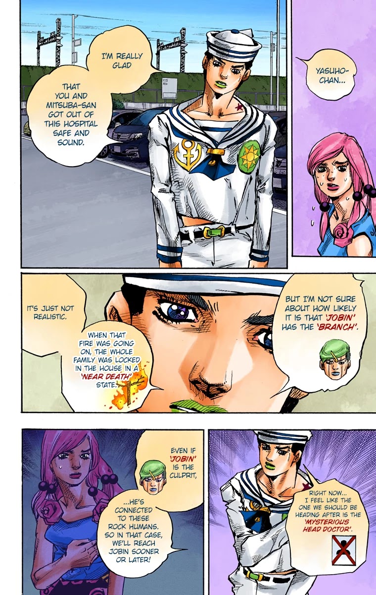 JoJo's Bizarre Adventure Part 8 - JoJolion (Official Colored) Chapter 83 page 14 - Chapter 83: The New Locacaca