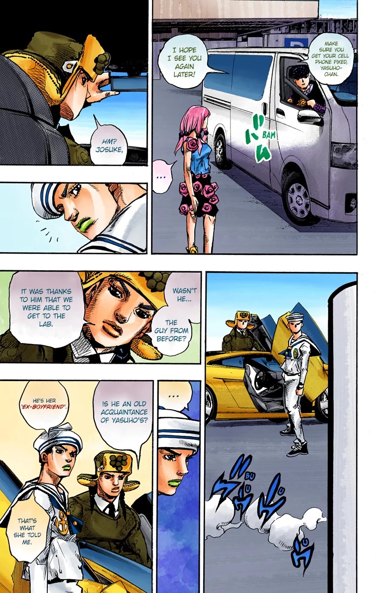 JoJo's Bizarre Adventure Part 8 - JoJolion (Official Colored) Chapter 83 page 19 - Chapter 83: The New Locacaca