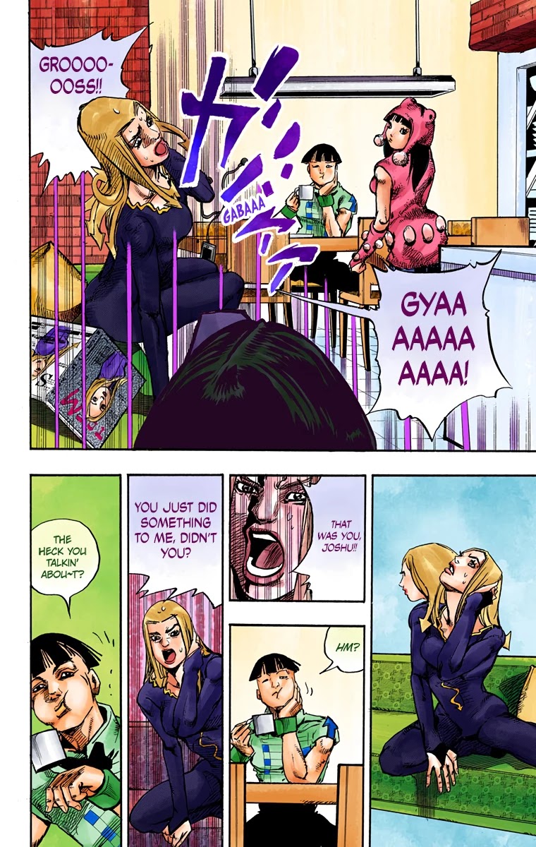 JoJo's Bizarre Adventure Part 8 - JoJolion (Official Colored) Chapter 83 page 22 - Chapter 83: The New Locacaca