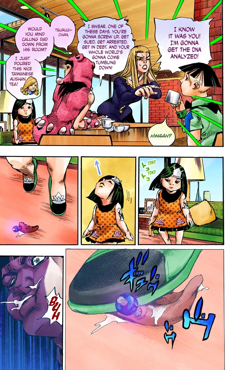 JoJo's Bizarre Adventure Part 8 - JoJolion (Official Colored) Chapter 83 page 23 - Chapter 83: The New Locacaca