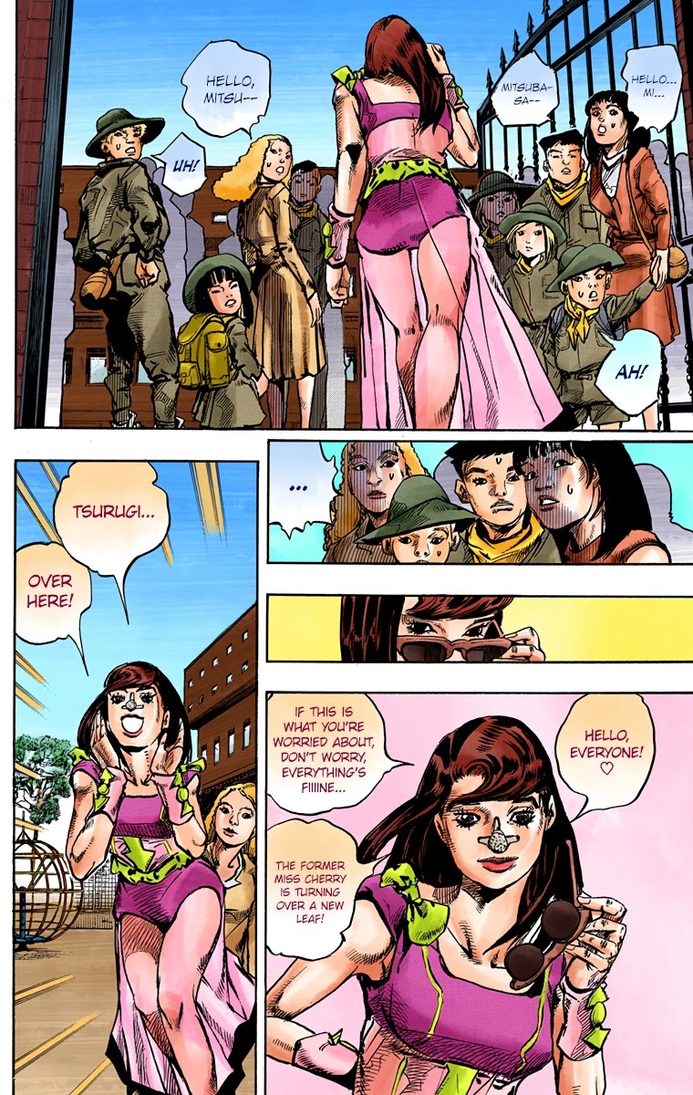 JoJo's Bizarre Adventure Part 8 - JoJolion (Official Colored) Chapter 83 page 33 - Chapter 83: The New Locacaca