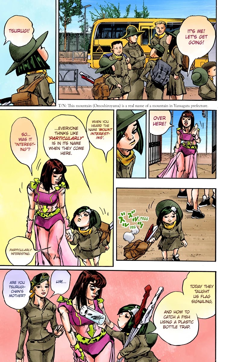JoJo's Bizarre Adventure Part 8 - JoJolion (Official Colored) Chapter 83 page 34 - Chapter 83: The New Locacaca