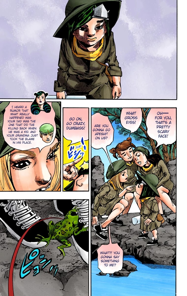 JoJo's Bizarre Adventure Part 8 - JoJolion (Official Colored) Chapter 83 page 38 - Chapter 83: The New Locacaca