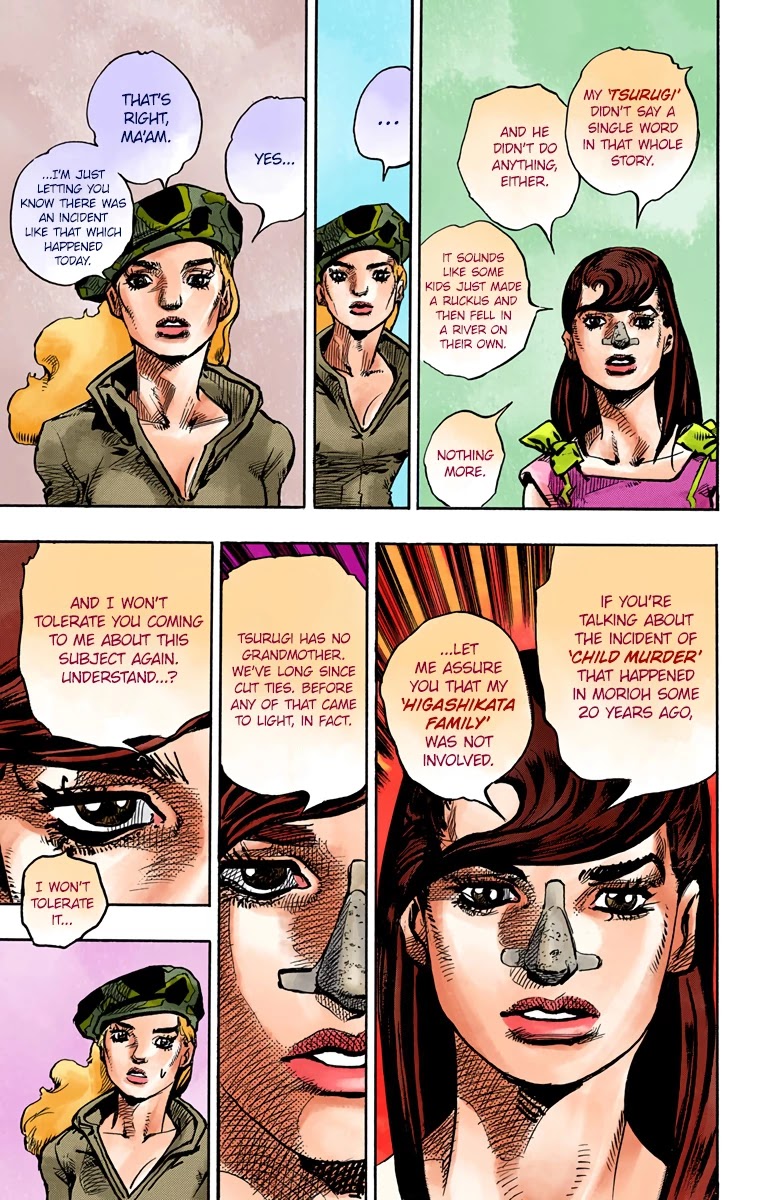 JoJo's Bizarre Adventure Part 8 - JoJolion (Official Colored) Chapter 83 page 40 - Chapter 83: The New Locacaca