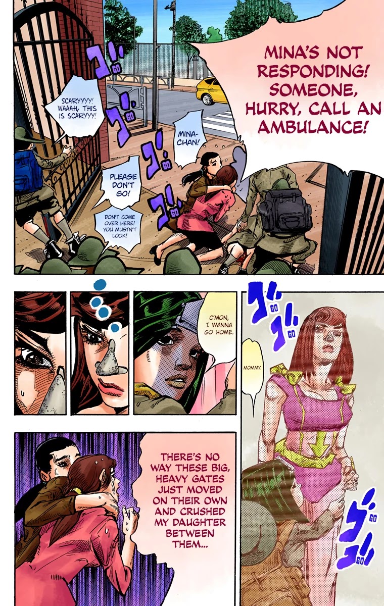 JoJo's Bizarre Adventure Part 8 - JoJolion (Official Colored) Chapter 83 page 45 - Chapter 83: The New Locacaca