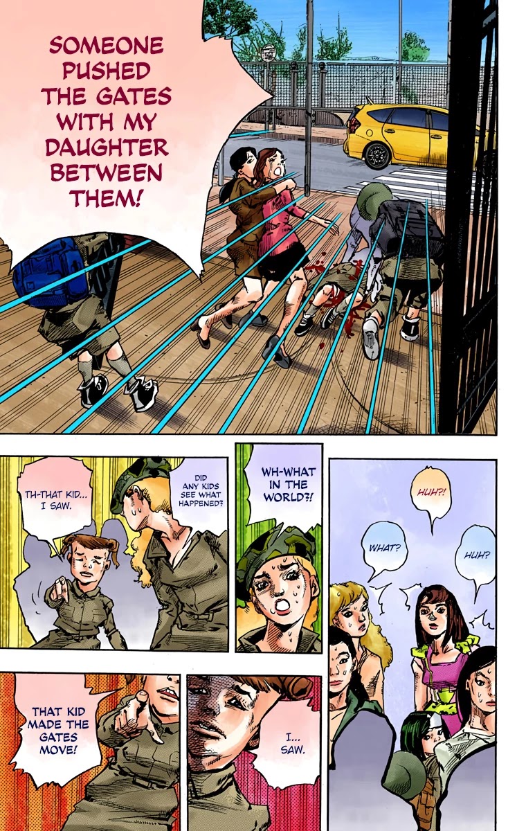 JoJo's Bizarre Adventure Part 8 - JoJolion (Official Colored) Chapter 83 page 46 - Chapter 83: The New Locacaca
