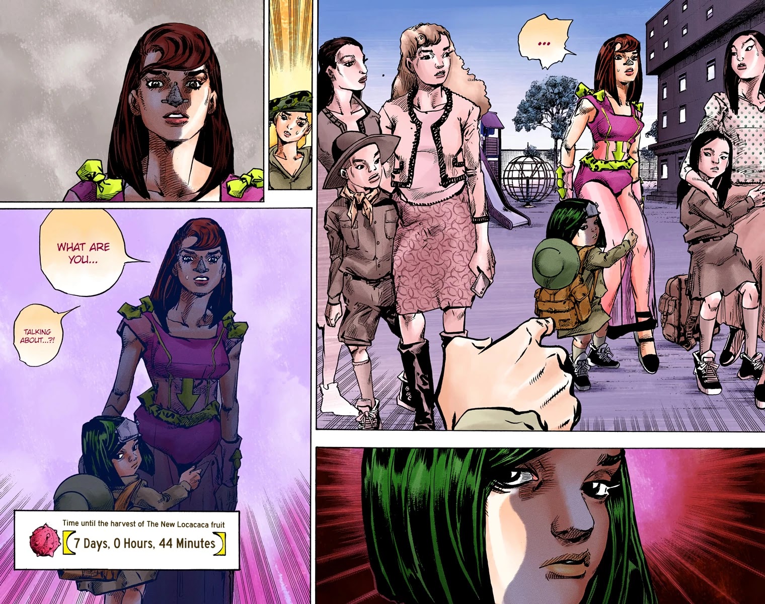 JoJo's Bizarre Adventure Part 8 - JoJolion (Official Colored) Chapter 83 page 47 - Chapter 83: The New Locacaca