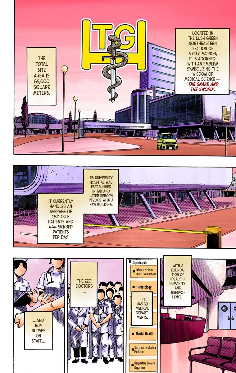 JoJo's Bizarre Adventure Part 8 - JoJolion (Official Colored) Chapter 83 page 6 - Chapter 83: The New Locacaca