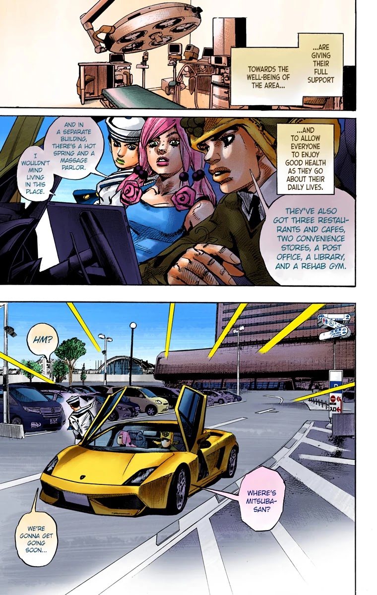 JoJo's Bizarre Adventure Part 8 - JoJolion (Official Colored) Chapter 83 page 7 - Chapter 83: The New Locacaca