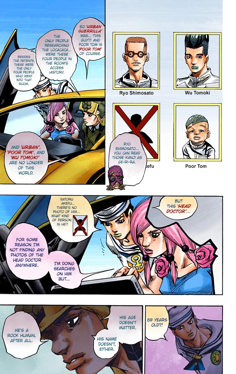 JoJo's Bizarre Adventure Part 8 - JoJolion (Official Colored) Chapter 83 page 9 - Chapter 83: The New Locacaca