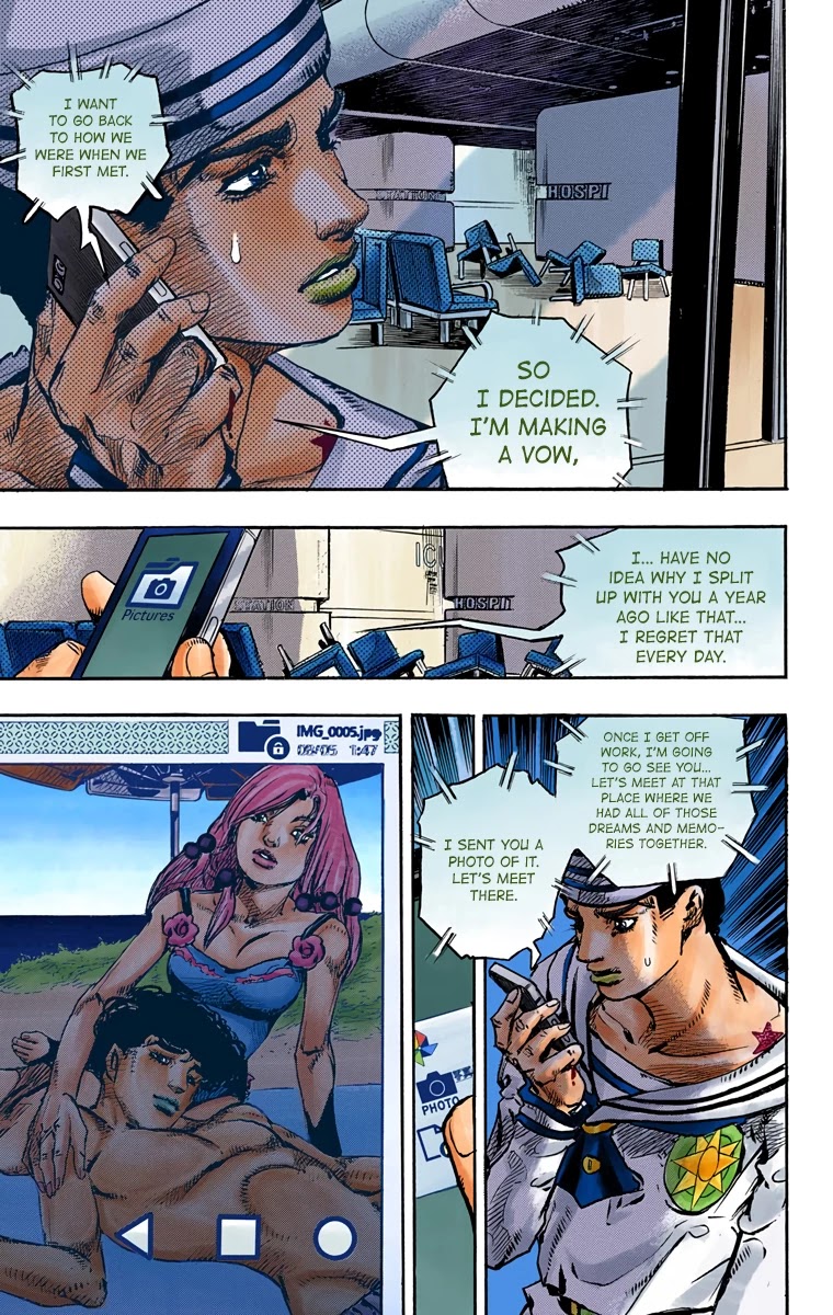 JoJo's Bizarre Adventure Part 8 - JoJolion (Official Colored) Chapter 85 page 35 - Chapter 85: The Wonder of You (The Miracle of Your Love), Part 2
