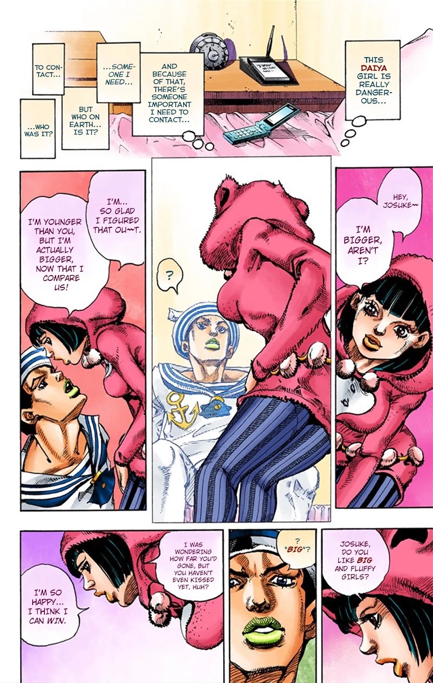 JoJo's Bizarre Adventure Part 8 - JoJolion (Official Colored) Chapter 9 page 14 - Chapter 9: California King Bed Part 2