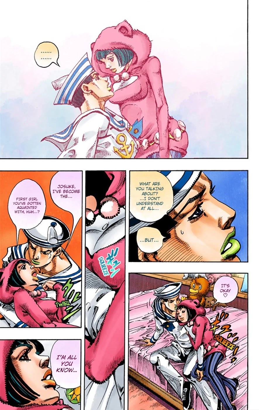 JoJo's Bizarre Adventure Part 8 - JoJolion (Official Colored) Chapter 9 page 15 - Chapter 9: California King Bed Part 2