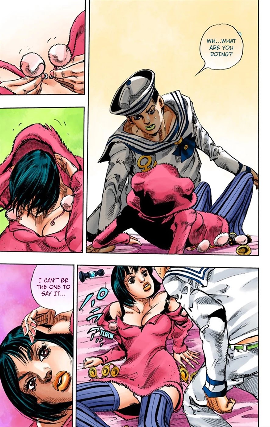 JoJo's Bizarre Adventure Part 8 - JoJolion (Official Colored) Chapter 9 page 23 - Chapter 9: California King Bed Part 2