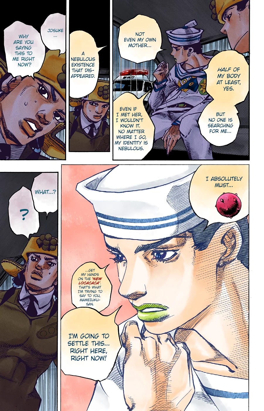 JoJo's Bizarre Adventure Part 8 - JoJolion (Official Colored) Chapter 90 page 8 - Chapter 90: The Wonder of You (The Miracle of Your Love), Part 7