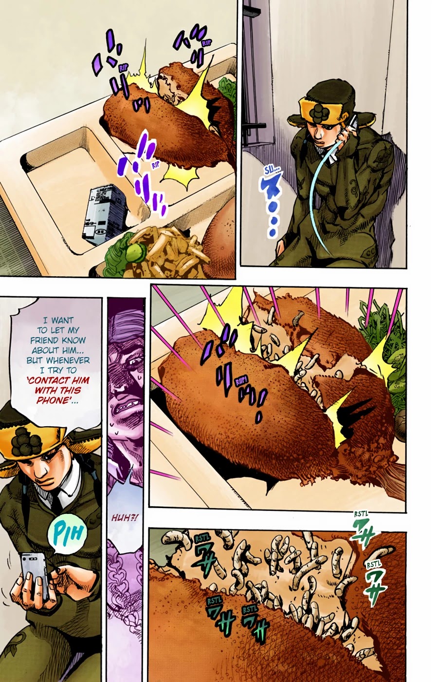 JoJo's Bizarre Adventure Part 8 - JoJolion (Official Colored) Chapter 96 page 11 - Chapter 96: Just Don't Move