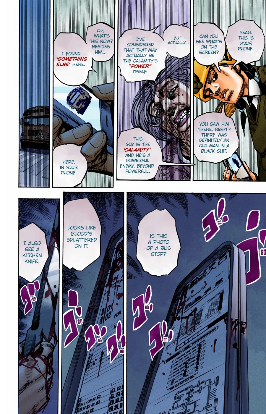 JoJo's Bizarre Adventure Part 8 - JoJolion (Official Colored) Chapter 96 page 14 - Chapter 96: Just Don't Move