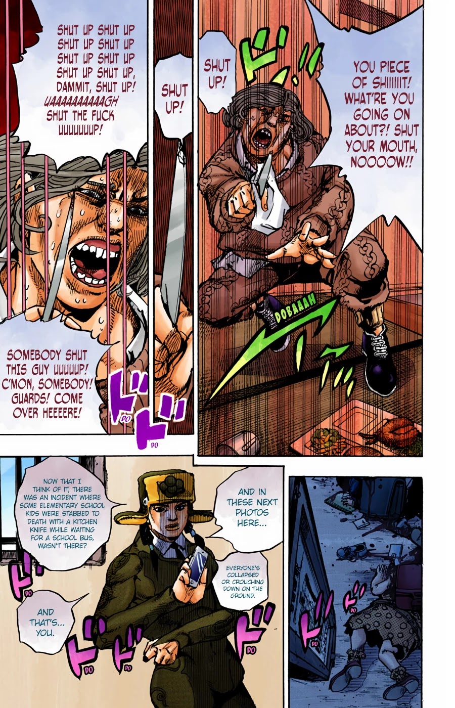 JoJo's Bizarre Adventure Part 8 - JoJolion (Official Colored) Chapter 96 page 15 - Chapter 96: Just Don't Move