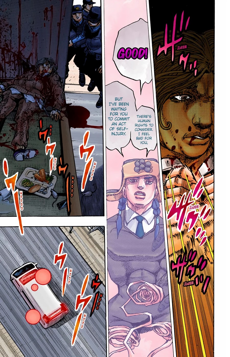 JoJo's Bizarre Adventure Part 8 - JoJolion (Official Colored) Chapter 96 page 17 - Chapter 96: Just Don't Move
